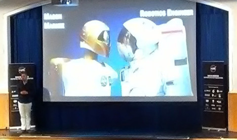 robot and astronaut NASA