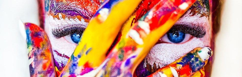 colourful face