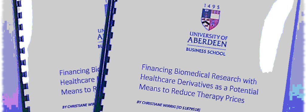 My MSc dissertation on healthcare derivatives