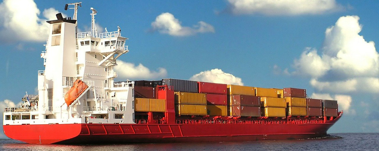 cargo ship in supply chain